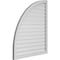 Ekena Millwork Quarter Round Top Left Surface Mount PVC Gable Vent w/ 2"W x 1-1/2"P Brickmould Frame, 36"W x 42"H GVPQL36X4202SF - alternate 3